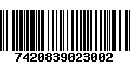 Código de Barras 7420839023002