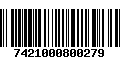 Código de Barras 7421000800279