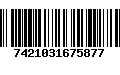 Código de Barras 7421031675877