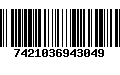 Código de Barras 7421036943049