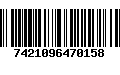 Código de Barras 7421096470158