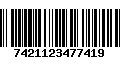 Código de Barras 7421123477419