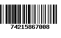 Código de Barras 74215867008