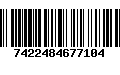 Código de Barras 7422484677104