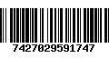 Código de Barras 7427029591747