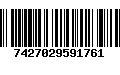 Código de Barras 7427029591761