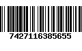 Código de Barras 7427116385655