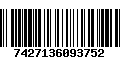 Código de Barras 7427136093752