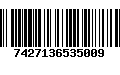 Código de Barras 7427136535009