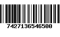 Código de Barras 7427136546500