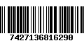 Código de Barras 7427136816290