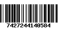 Código de Barras 7427244140584