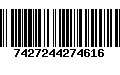 Código de Barras 7427244274616