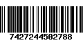 Código de Barras 7427244502788