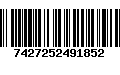 Código de Barras 7427252491852