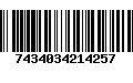 Código de Barras 7434034214257