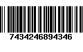 Código de Barras 7434246894346