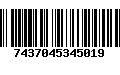 Código de Barras 7437045345019