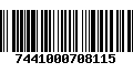 Código de Barras 7441000708115