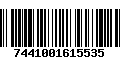 Código de Barras 7441001615535