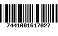 Código de Barras 7441001617027