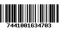 Código de Barras 7441001634703