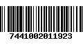 Código de Barras 7441002011923