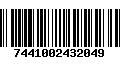 Código de Barras 7441002432049