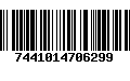 Código de Barras 7441014706299