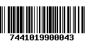 Código de Barras 7441019900043