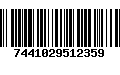 Código de Barras 7441029512359