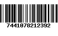 Código de Barras 7441078212392