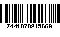 Código de Barras 7441078215669