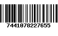 Código de Barras 7441078227655