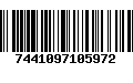 Código de Barras 7441097105972