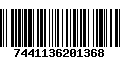 Código de Barras 7441136201368