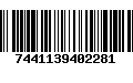 Código de Barras 7441139402281