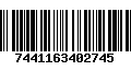 Código de Barras 7441163402745