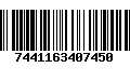 Código de Barras 7441163407450