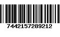 Código de Barras 7442157289212