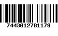 Código de Barras 7443012781179