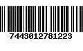 Código de Barras 7443012781223