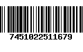 Código de Barras 7451022511679