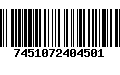 Código de Barras 7451072404501