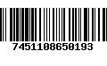 Código de Barras 7451108650193