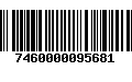 Código de Barras 7460000095681