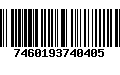 Código de Barras 7460193740405