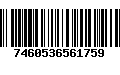 Código de Barras 7460536561759