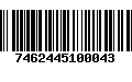 Código de Barras 7462445100043