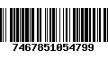 Código de Barras 7467851054799